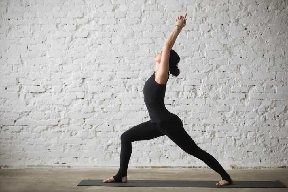 Virabhadrasana I or warrior pose I
